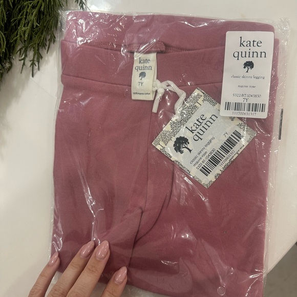 NWT! Kate Quinn CLASSIC SKINNY LEGGING | MAUVE ROSE | LENZING MODAL - size 7 - Picture 2 of 3